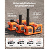 VEVOR 5T Electric Hydraulic Car Jack with Built-in Air Pump & Impact Wrench, Remote Control Floor Lift Jack, 6.1-17.7 in Lifting Height, Portable Tire Change Tool Inflator Pump for SUV Sedan Pickup