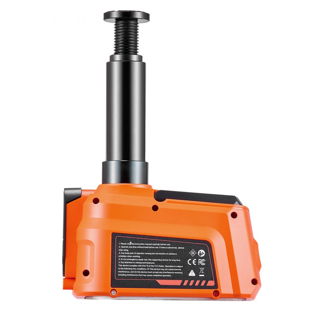 VEVOR 5T Cordless Electric Car Jack with Remote Control & 3600mAh Battery, 12V Hydraulic Car Floor Jack, 6.1-17.7 in Lift Height, Portable Tire Change Tool with LED Light for SUV Sedan Pickup MPV