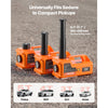 VEVOR Electric Car Jack, 5 Ton Hydraulic Jack Lift 12V Car Lift Floor Jack, 6.1-17.7 in Lift Height, Portable Tire Change Tool with LED Light & Toolbox for SUV Sedan Pickup MPV