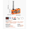 VEVOR Electric Car Jack, 5 Ton Hydraulic Jack Lift with Built-in Air Pump, 12V Car Lift Floor Jack, 6.1-17.7 in Lift Height, Portable Tire Change Tool Inflator Pump with LED Light for SUV Sedan Pickup