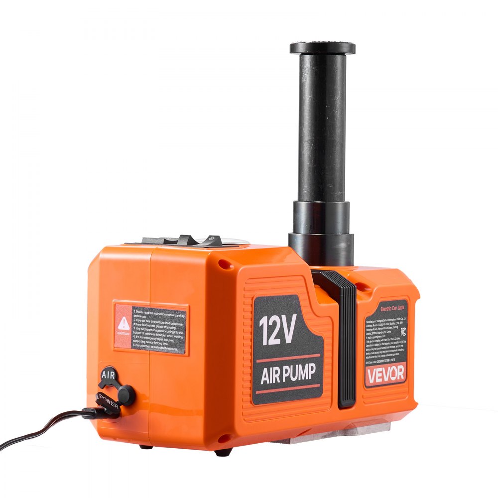 VEVOR Electric Car Jack, 5 Ton Hydraulic Jack Lift with Built-in Air Pump, 12V Car Lift Floor Jack, 6.1-17.7 in Lift Height, Portable Tire Change Tool Inflator Pump with LED Light for SUV Sedan Pickup