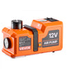 VEVOR 5T Electric Hydraulic Car Jack with Built-in Air Pump & Impact Wrench, 12V Floor Lift Jack, 6.1-17.7 in Lift Height, Portable Tire Change Tool Inflator Pump with LED Light for SUV Sedan Pickup
