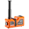 VEVOR 5T Electric Hydraulic Car Jack with Built-in Air Pump & Impact Wrench, 12V Floor Lift Jack, 6.1-17.7 in Lift Height, Portable Tire Change Tool Inflator Pump with LED Light for SUV Sedan Pickup