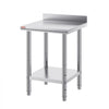 VEVOR 24 x 24 x 35 Inch Stainless Steel Work Table, Commercial Food Prep Worktable Heavy Duty Prep Worktable, Metal Work Table with Adjustable Height for Restaurant, Home and Hotel