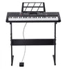 VEVOR 61 Key Digital Keyboard Piano, Lighted Keys, Electric Portable Piano with Adjustable Stand 600 Tones 500 Rhythms Built-In Speakers Sustain Pedal Headphones, USB MIDI for Beginners