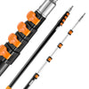 VEVOR Telescoping Pole, 6 to 24 FT Pole, Extension Multi-Purpose Pole, Sturdy Aluminum Alloy Paint Extendable Pole with Flip-Lock Design, Telescopic Pole for Painting, Dusting and Cleaning