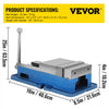 VEVOR 6'' ACCU Lock Vise for Precision, Milling Vice with 6 Inch Jaw for Drill Press, Milling & Drilling Bench Clamp Vice