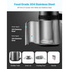 VEVOR Water Distiller, 6L 1.6 Gallon Larger Pure Water Purifier Filter For Home Table Countertop, 900W Glass Pot Distilled Maker, Stainless Steel Interior Drinking Machine to Make Clean Waters