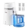 VEVOR Water Distiller, 6L 1.6 Gallon Larger Pure Water Purifier Filter For Home Table Countertop, 900W Plastic Distilled Maker, Stainless Steel Interior Drinking Machine to Make Clean Waters, White