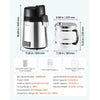VEVOR Water Distiller, 6L 1.6 Gallon Larger Pure Water Purifier Filter For Home Table Countertop, 900W Glass Pot Distilled Maker, Stainless Steel Interior Drinking Machine to Make Clean Waters, Silver