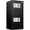VEVOR Large Double Door Security Safe Box 2.6 Cubic Feet Steel Safe Box Strong Box with Digital Lock for Money Gun Jewelry Black