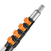 VEVOR Telescoping Pole, 7 to 30 FT Pole, Extension Multi-Purpose Pole, Sturdy Aluminum Alloy Paint Extendable Pole with Flip-Lock Design, Telescopic Pole for Painting, Dusting and Cleaning