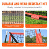 VEVOR 7x7 ft Baseball Softball Practice Net, Portable Baseball Training Net for Hitting Catching Pitching, Backstop Equipment with Bow Frame, Carry Bag, Strike Zone, 12 Balls, Tee, and Ball Collector