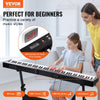 VEVOR 88 Key Digital Piano Keyboard, Semi Weighted Keys, Full Size Electric Portable Keyboard Piano Set with 1000 Tones Built-In Speakers Sustain Pedal Headphones, Bluetooth MIDI USB for Beginners