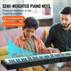 VEVOR 88 Key Digital Piano Keyboard, Semi Weighted Keys, Full Size Electric Portable Keyboard Piano Set with 1000 Tones Built-In Speakers Sustain Pedal Headphones, Bluetooth MIDI USB for Beginners