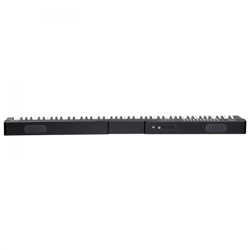 VEVOR 88 Key Digital Piano Keyboard, Semi Weighted Keys, Full Size Electric Portable Keyboard Piano Set with 1000 Tones Built-In Speakers Sustain Pedal Headphones, Bluetooth MIDI USB for Beginners