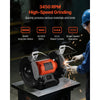 VEVOR Bench Grinder, 8-inch Single Speed Bench Grinder, 3450RPM High-Speed Table Grinders with 350W 3.0A Induction Motor, 36/60-Grit Grinding Wheel & Adjustable Eye Shield for Fast Sharpening Grinding