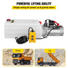 VEVOR Hydraulic Power Unit 8 Quart Hydraulic Pump Single Acting Hydraulic Pump for Dump Trailer Car Lifting 12V DC (Plastic, Single Acting Hydraulic Power Unit)