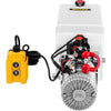 VEVOR Hydraulic Power Unit 8 Quart Hydraulic Pump Single Acting Hydraulic Pump for Dump Trailer Car Lifting 12V DC (Plastic, Single Acting Hydraulic Power Unit)