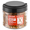 VEVOR Wood Screws 350 PCS, #8 x 2-Inch Anti-Rust Coated, Exterior Deck Screw Torx/T25 Star Drive, Metal Rust-Resistant Outdoor Decking Screws with 2 Screw Connectors, for Decking Fencing Framing