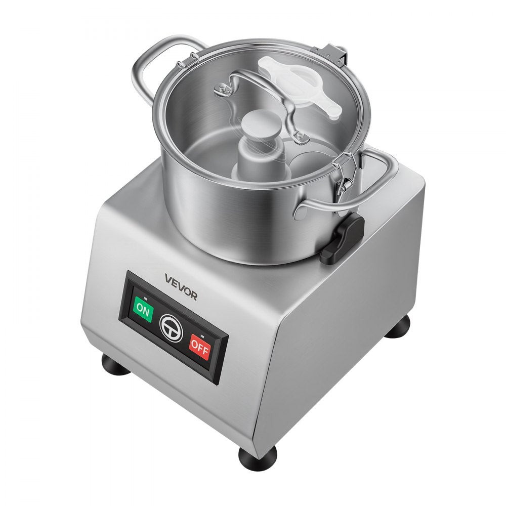 VEVOR Food Processor 3.2 qt 3L Commercial Electric Vegetable Chopper 400W, for Chopping Vegetables Fruit Grains Nuts Cheese, Food-Grade Stainless Steel Bowl, Cutter with S-Shaped Blade, 120-Volts