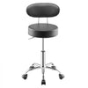 VEVOR Shop Stool with Backrest, Pneumatic Garage Seat/Work Stool with Wheels, 300 lbs Load, Adjustable Roller Creeper Seat, 360° Swivel Padded Workshop Stool, for Garage, Shop & Auto Repair, Black