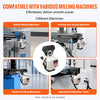 VEVOR X-Axis Power Feed for Milling Machine, 450 in-lb Torque, 0-200RPM Adjustable Rotate Speed 120V Power Table Feed Mill Feeder, for Bridgeport Some Knee Type Mills with a 5/8" End Shaft Diameter