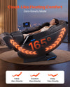 VEVOR Massage Chair, 4D Zero-Gravity Full Body Massage Chair with Extendable Footrest, Automatic Modes, Airbags, Waist & Leg Heating, Bluetooth Speaker, Touchscreen Control, for Home and Office Use