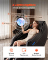 VEVOR Massage Chair, 4D Zero-Gravity Full Body Massage Chair with Extendable Footrest, Automatic Modes, Airbags, Waist & Leg Heating, Bluetooth Speaker, Touchscreen Control, for Home and Office Use