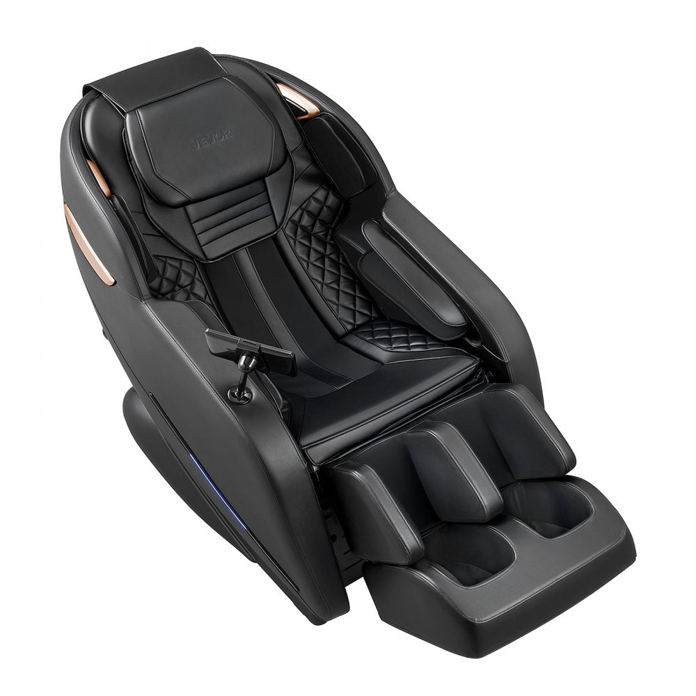 VEVOR Massage Chair, 3D Zero-Gravity Full Body Massage Chair with Extendable Footrest, Automatic Modes, Airbags, Waist & Leg Heating, Bluetooth Speaker, Touchscreen Control, for Home and Office Use