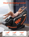 VEVOR Massage Chair, 3D Zero-Gravity Full Body Massage Chair with Extendable Footrest, Automatic Modes, Airbags, Waist & Leg Heating, Bluetooth Speaker, Touchscreen Control, for Home and Office Use