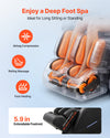 VEVOR Massage Chair, 3D Zero-Gravity Full Body Massage Chair with Extendable Footrest, Automatic Modes, Airbags, Waist & Leg Heating, Bluetooth Speaker, Touchscreen Control, for Home and Office Use