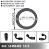 VEVOR 8AN Fuel Line Kit, 32.8' Nylon Stainless Steel Braided Oil Line Hose ID. 11.11 mm/ 0.44 in, with 20 pcs 8AN Universal Fitting Adapter Set with Aluminum Hose End, Black