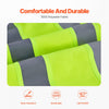 VEVOR Safety Vest, 10 Pockets Yellow Safety Vest, High Visibility Zipper Front Safety Vest with Reflective Strips, Hi Vis Work Construction Vest with Pockets and Walkie-Talkie Clip, for Men & Woman