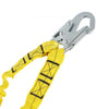 VEVOR 38mm Safety Lanyard, 6ft(1.83m) Fall Protection Lanyard with 2 Alloy Steel Snap Hooks, Retractable Safety Belt for Outdoor/Indoor Tree Climbing, 38KN Breaking Tension Lanyard, Yellow
