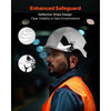 VEVOR Industrial Safety Helmet, ANSI/ISEA Z89.1 Approved ABS Hard Hat with Visor & 6-Point Ratchet Suspension, Adjustable Vented Hardhat for Men & Women, for Outdoor and Indoor Construction Workwear