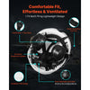 VEVOR Industrial Safety Helmet, ANSI/ISEA Z89.1 Approved ABS Hard Hat with Visor & Earmuffs, 6-Point Ratchet Suspension, Adjustable Vented Hardhat for Men & Women, for Outdoor Construction Workwear
