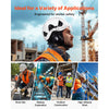 VEVOR Industrial Safety Helmet, ANSI/ISEA Z89.1 Approved ABS Hard Hat with Visor & Earmuffs, 6-Point Ratchet Suspension, Adjustable Vented Hardhat for Men & Women, for Outdoor Construction Workwear