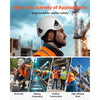 VEVOR Construction Safety Helmet, ANSI/ISEA Z89.1 Approved ABS Safety Hard Hat with 6-Point Ratchet Suspension, Adjustable Vented Hardhat for Men Women Adults, for Outdoor Indoor Industrial Workwear