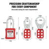 VEVOR Electrical Lockout Tagout Kit, 60 PCS Safety Lockout Tagout Station Includes Padlocks, Hasps, Tags, Nylon Ties, Expansion Kit, and Lockout Station Board, for Industrial, Electric Power