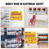 VEVOR Electrical Lockout Tagout Kit, 60 PCS Safety Lockout Tagout Station Includes Padlocks, Hasps, Tags, Nylon Ties, Expansion Kit, and Lockout Station Board, for Industrial, Electric Power