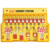 VEVOR Electrical Lockout Tagout Kit, 60 PCS Safety Lockout Tagout Station Includes Padlocks, Hasps, Tags, Nylon Ties, Expansion Kit, and Lockout Station Board, for Industrial, Electric Power