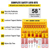 VEVOR 58 PCS Lockout Tagout Kits, Electrical Safety Loto Kit Includes Padlocks, Lockout Station, Hasp, Tags & Zip Ties, Lockout Tagout Safety Tools for Industrial, Electric Power, Machinery