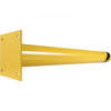 VEVOR Safety Bollard Safety Barrier Bollard 4-1/2" OD 36" Height Yellow Powder Coat Pipe Steel Safety Barrier with 4 Free Anchor Bolts for Traffic-Sensitive Area