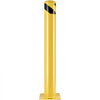 VEVOR Safety Bollard, 36 Inch Height Bollard Post, 4.5 Inch Diameter Steel Pipe Safety Bollard Post, Yellow Steel Bollard, Steel Safety Bollard with 8 Anchor Bolts, Perfect for Traffic-Sensitive Area