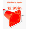VEVOR Safety Cones, 10PCS 28\" Traffic Cones, PVC Orange Construction Cones, 2 Reflective Collars Traffic Cones with Weighted Base and Hand-Held Ring Used for Traffic Control, Driveway Road Parking