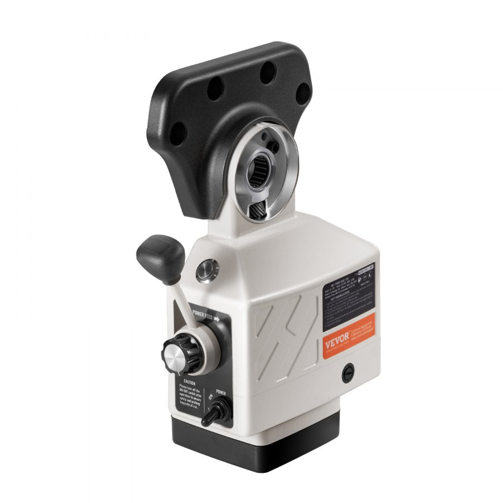 VEVOR X-Axis Power Feed for Milling Machine, 150 in-lb Torque, 0-200RPM Adjustable Rotate Speed 120V Power Table Feed Mill Feeder, for Bridgeport Some Knee Type Mills with a 5/8" End Shaft Diameter