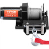 VEVOR Electric Winch, 2000 lb Line Pull Capacity, 12V DC ATV/UTV Winch with Φ5/32 in x 39 ft 7 Strands Steel Cable Roller Fairlead Wired Remote Control, IP55 Waterproof for Towing UTV ATV Off-Road