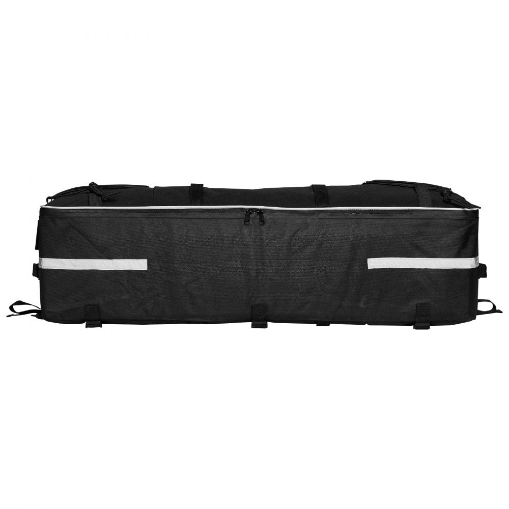 VEVOR ATV Rear Storage Bag, 60L ATV Rear Cargo Storage Bag with Backrest & Waterproof Cover, 600D Oxford Cloth Rear Seat Gear Bag Fit Most ATVs with Rear Rack, Compatible with ATV, UTV, Can-Am Vehicle