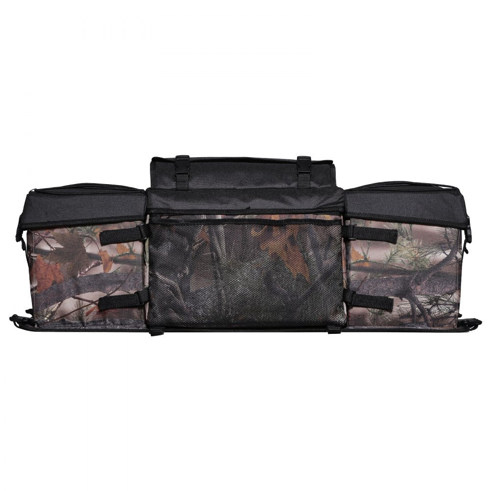 VEVOR ATV Rear Storage Bag, 68L ATV Rear Cargo Bag with Sponge Seat Cushion & Bottle Holder, 600D Oxford Cloth Storage Rear Rack Seat Bag Fit Most ATVs with Rear Rack, Compatible with ATV, UTV, Can-Am